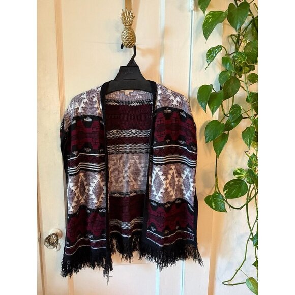 Arizona Jeans women’s size medium patterned sleeveless sweater - Picture 1 of 8